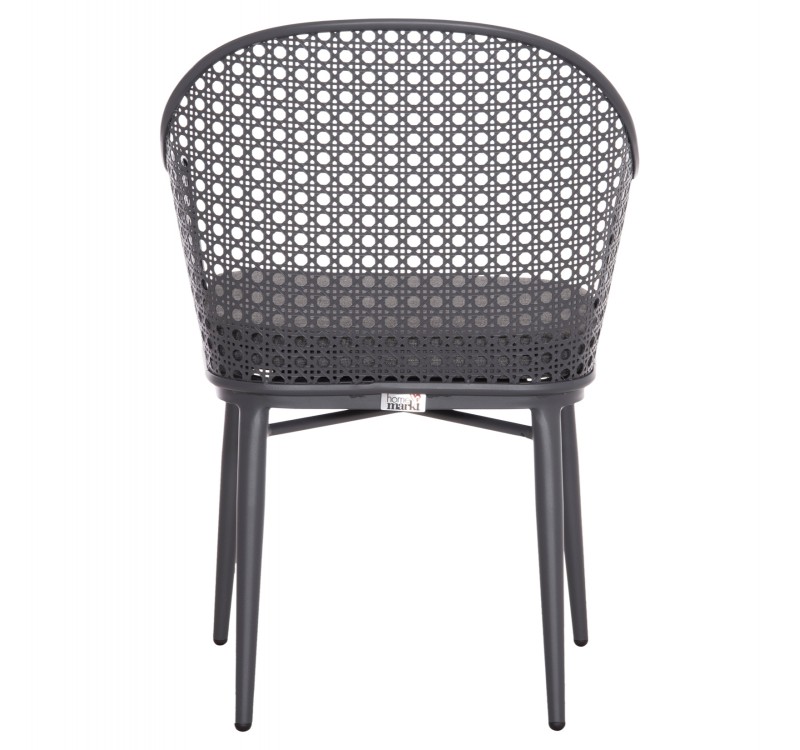 ΠΟΛΥΘΡΟΝΑ ΑΛΟΥΜΙΝΙΟΥ OREGO HM6268.01 ΣΚΕΛΕΤΟΣ & ΜΑΞΙΛΑΡΙ ΣΚΟΥΡΟ ΓΚΡΙ 56x59x81Υεκ.