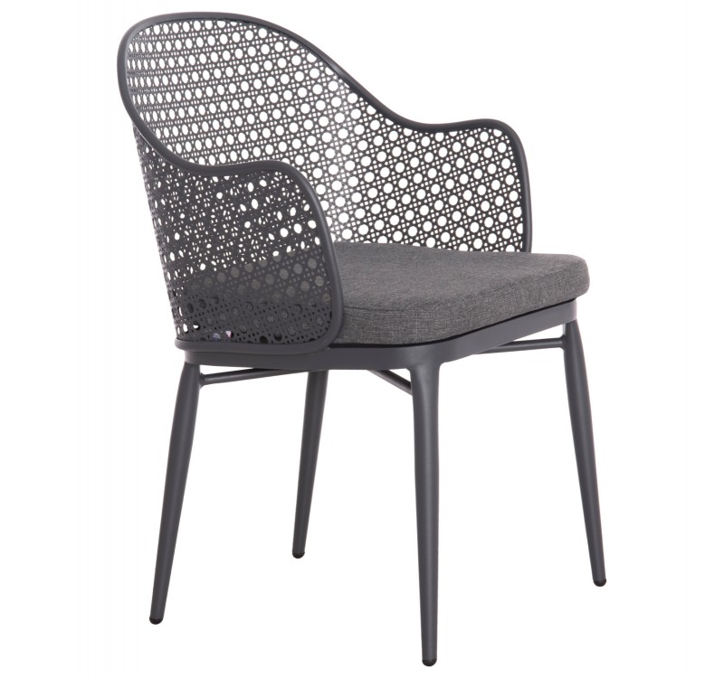 ΠΟΛΥΘΡΟΝΑ ΑΛΟΥΜΙΝΙΟΥ OREGO HM6268.01 ΣΚΕΛΕΤΟΣ & ΜΑΞΙΛΑΡΙ ΣΚΟΥΡΟ ΓΚΡΙ 56x59x81Υεκ.