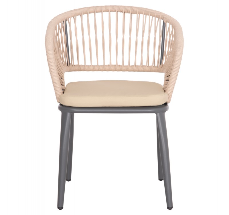 ΠΟΛΥΘΡΟΝΑ ΑΛΟΥΜΙΝΙΟΥ MAGNET HM6287.01 ΣΚΟΥΡΟ ΓΚΡΙ ΜΕ ΚΡΕΜ P.E.ΣΧΟΙΝΙ 59x61x81.5Υεκ