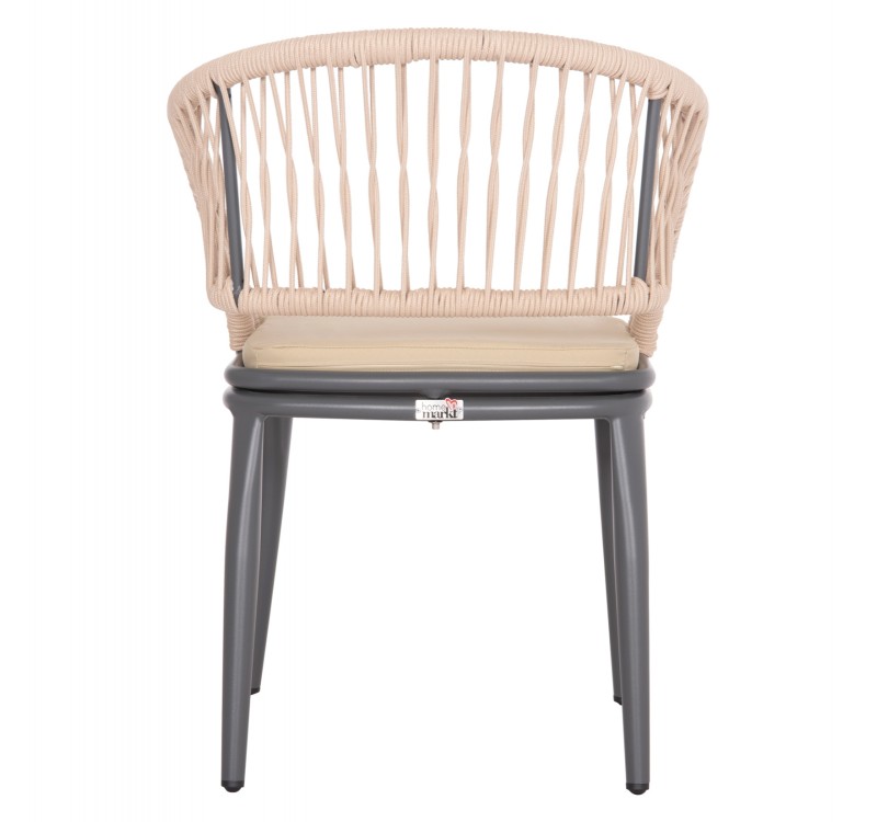 ΠΟΛΥΘΡΟΝΑ ΑΛΟΥΜΙΝΙΟΥ MAGNET HM6287.01 ΣΚΟΥΡΟ ΓΚΡΙ ΜΕ ΚΡΕΜ P.E.ΣΧΟΙΝΙ 59x61x81.5Υεκ