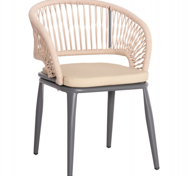 ΠΟΛΥΘΡΟΝΑ ΑΛΟΥΜΙΝΙΟΥ MAGNET HM6287.01 ΣΚΟΥΡΟ ΓΚΡΙ ΜΕ ΚΡΕΜ P.E.ΣΧΟΙΝΙ 59x61x81.5Υεκ