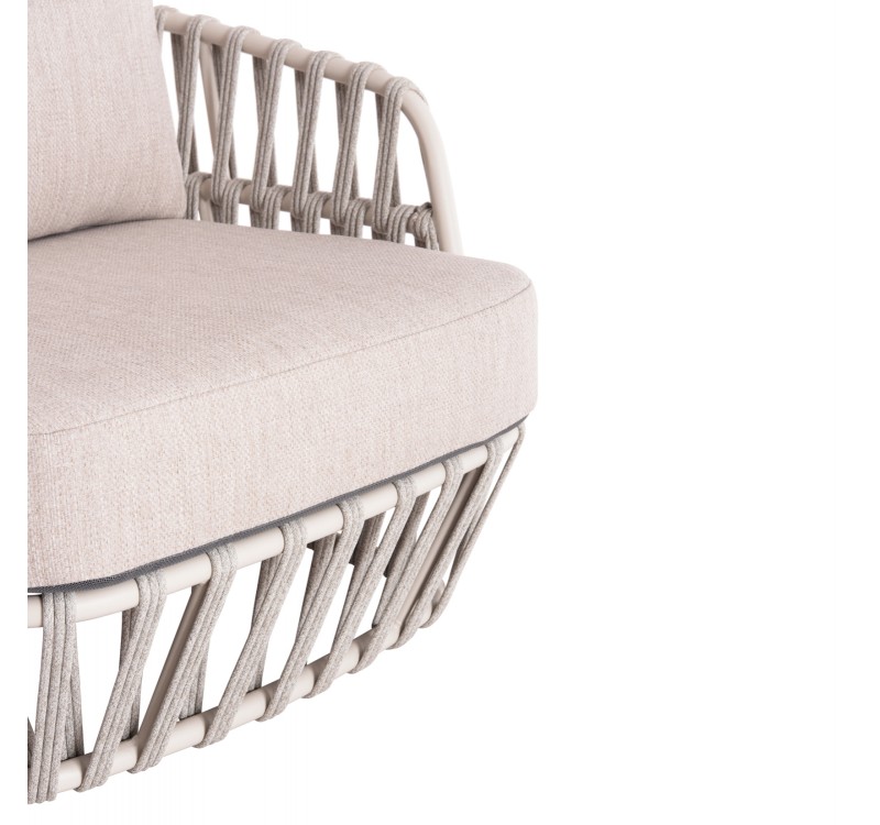 ΣΕΤ ΣΑΛΟΝΙ ΕΞ.ΧΩΡΟΥ 4ΤΜΧ SABO HM6208.02 ΜΠΕΖ OLEFIN & P.E.ΣΧΟΙΝΙ-ΚΡΕΜ ΑΛΟΥΜ.-ΞΥΛΟ TEAK