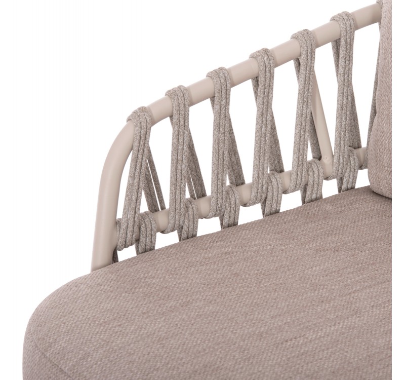 ΣΕΤ ΣΑΛΟΝΙ ΕΞ.ΧΩΡΟΥ 4ΤΜΧ SABO HM6208.02 ΜΠΕΖ OLEFIN & P.E.ΣΧΟΙΝΙ-ΚΡΕΜ ΑΛΟΥΜ.-ΞΥΛΟ TEAK