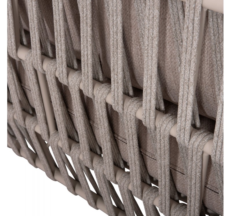 ΣΕΤ ΣΑΛΟΝΙ ΕΞ.ΧΩΡΟΥ 4ΤΜΧ SABO HM6208.02 ΜΠΕΖ OLEFIN & P.E.ΣΧΟΙΝΙ-ΚΡΕΜ ΑΛΟΥΜ.-ΞΥΛΟ TEAK