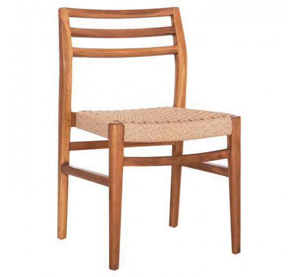 ΚΑΡΕΚΛΑ ΤΡΑΠΕΖΑΡΙΑΣ HERRIN HM18231 ΞΥΛΟ TEAK-ΣΧΟΙΝΙ VIRO 46x51x78Υεκ.
