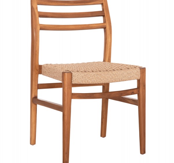 ΚΑΡΕΚΛΑ ΤΡΑΠΕΖΑΡΙΑΣ HERRIN HM18231 ΞΥΛΟ TEAK-ΣΧΟΙΝΙ VIRO 46x51x78Υεκ.