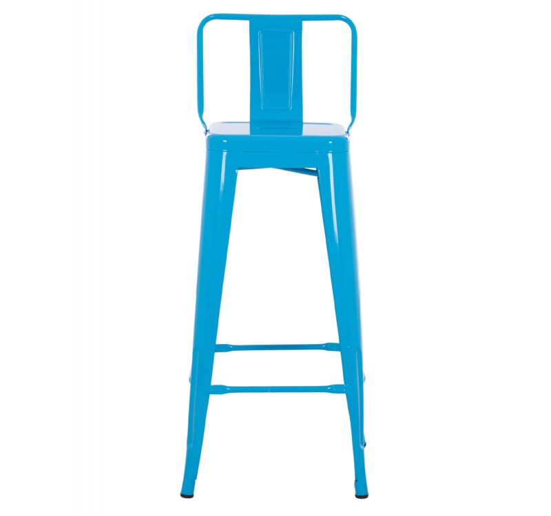 ΣΚΑΜΠΟ BAR-PRO ME ΠΛΑΤΗ ΜΕΤΑΛΛΙΚΟ MELITA HM8643.48 ΜΠΛΕ 42x42x100Υεκ.