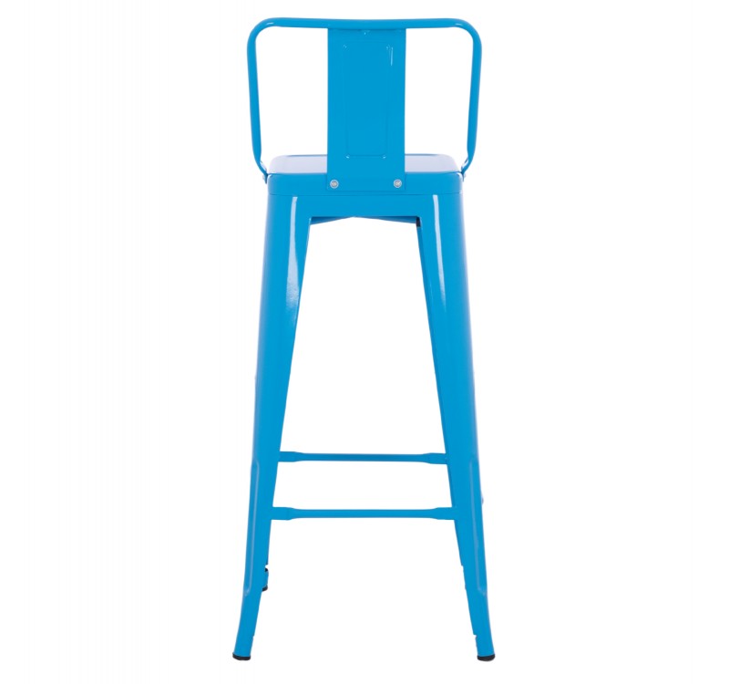 ΣΚΑΜΠΟ BAR-PRO ME ΠΛΑΤΗ ΜΕΤΑΛΛΙΚΟ MELITA HM8643.48 ΜΠΛΕ 42x42x100Υεκ.