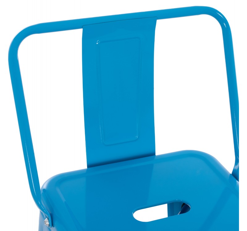 ΣΚΑΜΠΟ BAR-PRO ME ΠΛΑΤΗ ΜΕΤΑΛΛΙΚΟ MELITA HM8643.48 ΜΠΛΕ 42x42x100Υεκ.