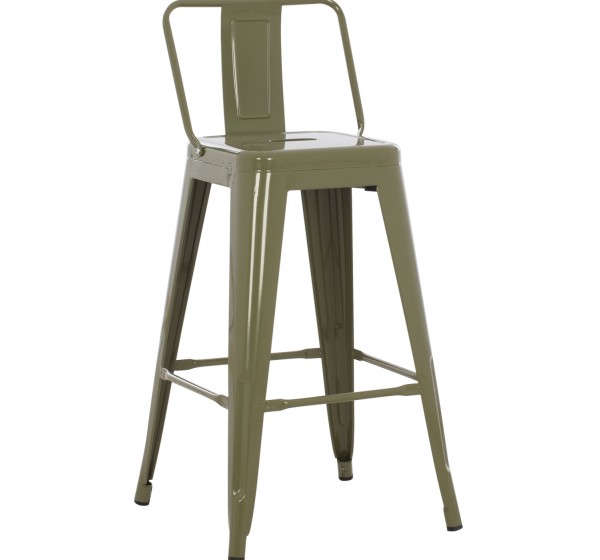 ΣΚΑΜΠΟ ΜΠΑΡ ΜΕΣΑΙΟΥ ΥΨΟΥΣ ΜΕΤΑΛΛΙΚΟ MELITA-PRO HM8574.43 DARK OLIVE GREEN 43x43x88Υεκ.