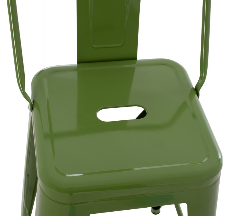 ΣΚΑΜΠΟ ΜΠΑΡ ΜΕΣΑΙΟΥ ΥΨΟΥΣ ΜΕΤΑΛΛΙΚΟ MELITA-PRO HM8574.53 LIGHT OLIVE GREEN 43x43x88Υεκ.