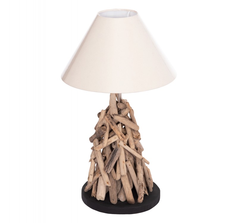 ΕΠΙΤΡΑΠΕΖΙΟ ΦΩΤΙΣΤΙΚΟ TWIGGY HM4423 DRIFTWOOD & ΛΕΥΚΟ ΚΑΠΕΛΟ Φ35x61Υεκ.