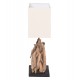 ΕΠΙΤΡΑΠΕΖΙΟ ΟΡΘΟΓΩΝΙΟ ΦΩΤΙΣΤΙΚΟ TWIGGY HM4424 DRIFTWOOD & ΛΕΥΚΟ ΚΑΠΕΛΟ 35.5x15x47Υεκ.