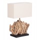ΕΠΙΤΡΑΠΕΖΙΟ ΟΡΘΟΓΩΝΙΟ ΦΩΤΙΣΤΙΚΟ TWIGGY HM4424 DRIFTWOOD & ΛΕΥΚΟ ΚΑΠΕΛΟ 35.5x15x47Υεκ.