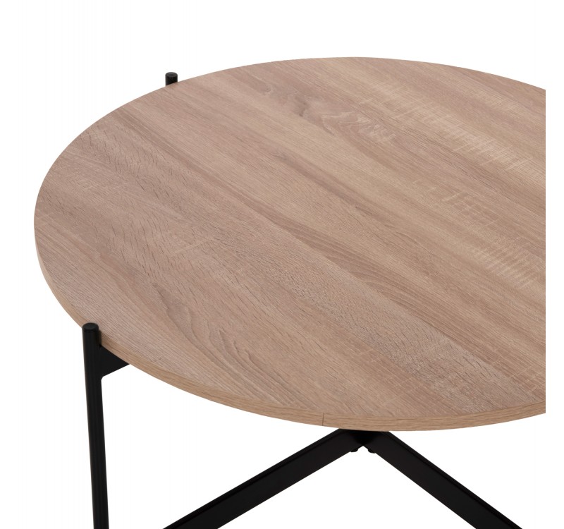 ΣΕΤ 2ΤΜΧ ΤΡΑΠΕΖΙΑ ΣΑΛΟΝΙΟΥ RONDA HM21089.02 MDF ΣΟΝΑΜΑ Φ80εκ & Φ50εκ