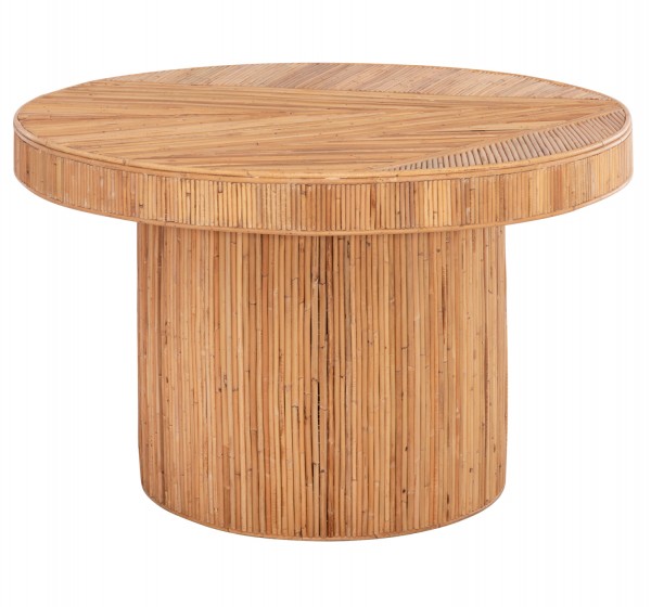 ΤΡΑΠΕΖΙ ΤΡΑΠΕΖΑΡΙΑΣ GATSBY HM9884 ΦΥΣΙΚΟ RATTAN ΣΕ ΦΥΣΙΚΟ ΧΡΩΜΑ Φ120x76Υεκ.