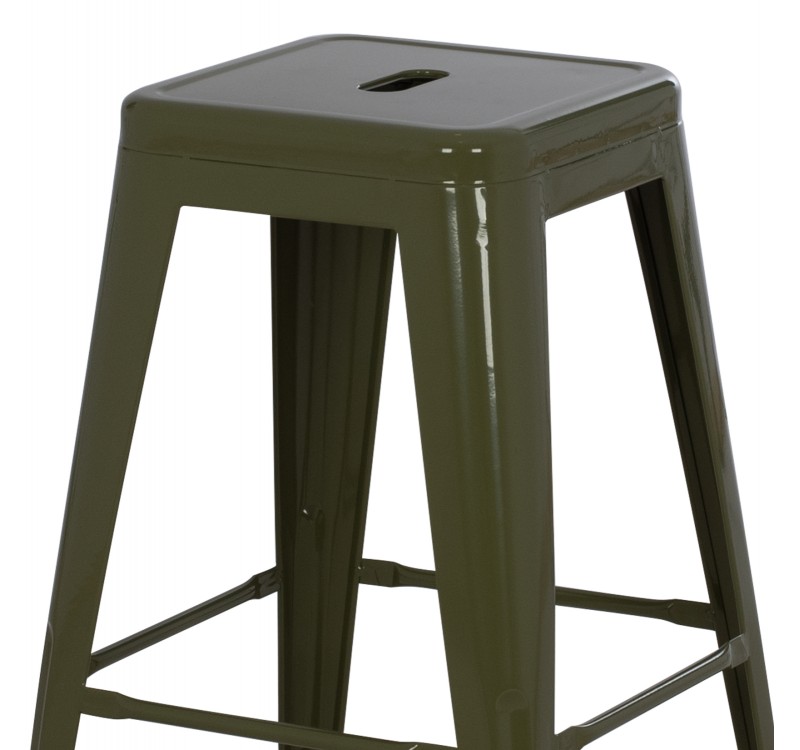 ΣΚΑΜΠΟ ΜΕΣΑΙΟΥ ΥΨΟΥΣ ΜΕΤΑΛΛΙΚΟ MELITA-PRO HM8573.43 DARK OLIVE GREEN 43x43x67Υεκ.