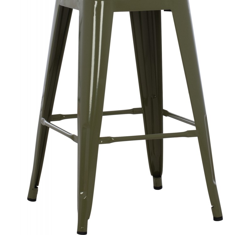 ΣΚΑΜΠΟ ΜΕΣΑΙΟΥ ΥΨΟΥΣ ΜΕΤΑΛΛΙΚΟ MELITA-PRO HM8573.43 DARK OLIVE GREEN 43x43x67Υεκ.