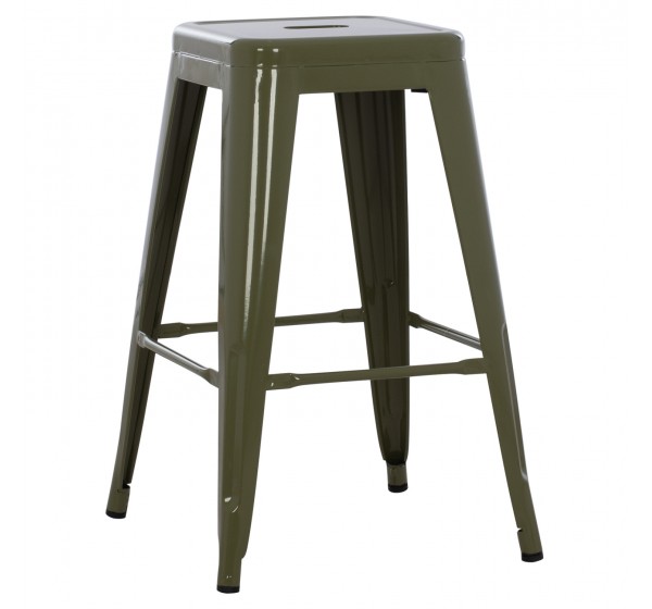 ΣΚΑΜΠΟ ΜΕΣΑΙΟΥ ΥΨΟΥΣ ΜΕΤΑΛΛΙΚΟ MELITA-PRO HM8573.43 DARK OLIVE GREEN 43x43x67Υεκ.