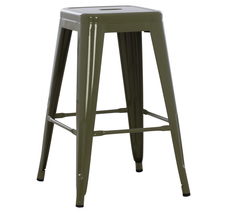ΣΚΑΜΠΟ ΜΕΣΑΙΟΥ ΥΨΟΥΣ ΜΕΤΑΛΛΙΚΟ MELITA-PRO HM8573.43 DARK OLIVE GREEN 43x43x67Υεκ.