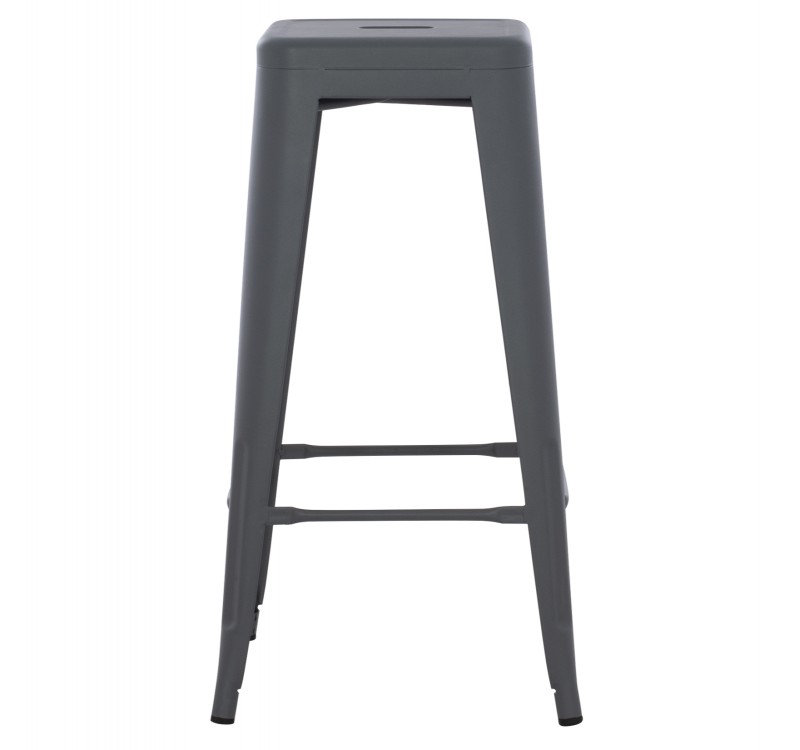ΣΚΑΜΠΟ ΜΠΑΡ ΜΕΤΑΛΛΙΚΟ MELITA-PRO HM8642.50 ΣΕ ΓΚΡΙ 43x43x78Υεκ.
