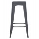 ΣΚΑΜΠΟ ΜΠΑΡ ΜΕΤΑΛΛΙΚΟ MELITA-PRO HM8642.50 ΣΕ ΓΚΡΙ 43x43x78Υεκ.