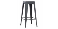 ΣΚΑΜΠΟ ΜΠΑΡ ΜΕΤΑΛΛΙΚΟ MELITA-PRO HM8642.50 ΣΕ ΓΚΡΙ 43x43x78Υεκ.
