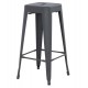 ΣΚΑΜΠΟ ΜΠΑΡ ΜΕΤΑΛΛΙΚΟ MELITA-PRO HM8642.50 ΣΕ ΓΚΡΙ 43x43x78Υεκ.
