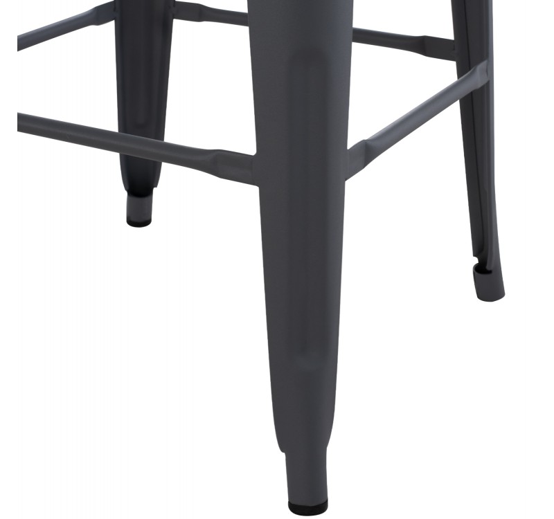 ΣΚΑΜΠΟ ΜΠΑΡ ΜΕΤΑΛΛΙΚΟ MELITA-PRO HM8642.50 ΣΕ ΓΚΡΙ 43x43x78Υεκ.