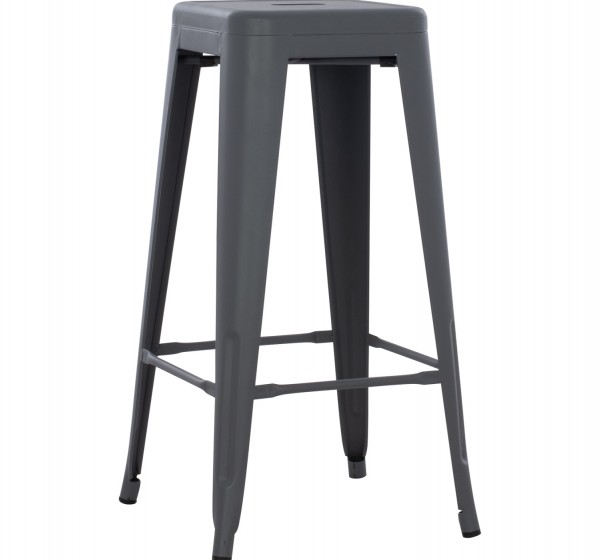 ΣΚΑΜΠΟ ΜΠΑΡ ΜΕΤΑΛΛΙΚΟ MELITA-PRO HM8642.50 ΣΕ ΓΚΡΙ 43x43x78Υεκ.