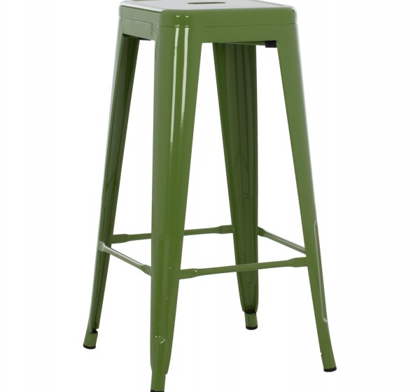 ΣΚΑΜΠΟ ΜΠΑΡ ΜΕΤΑΛΛΙΚΟ MELITA-PRO HM8642.53 ΣΕ LIGHT OLIVE GREEN 43x43x78Υεκ.