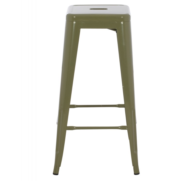 ΣΚΑΜΠΟ ΜΠΑΡ ΜΕΤΑΛΛΙΚΟ MELITA-PRO HM8642.43 ΣΕ DARK OLIVE 43x43x78Υεκ.