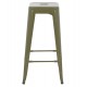 ΣΚΑΜΠΟ ΜΠΑΡ ΜΕΤΑΛΛΙΚΟ MELITA-PRO HM8642.43 ΣΕ DARK OLIVE 43x43x78Υεκ.
