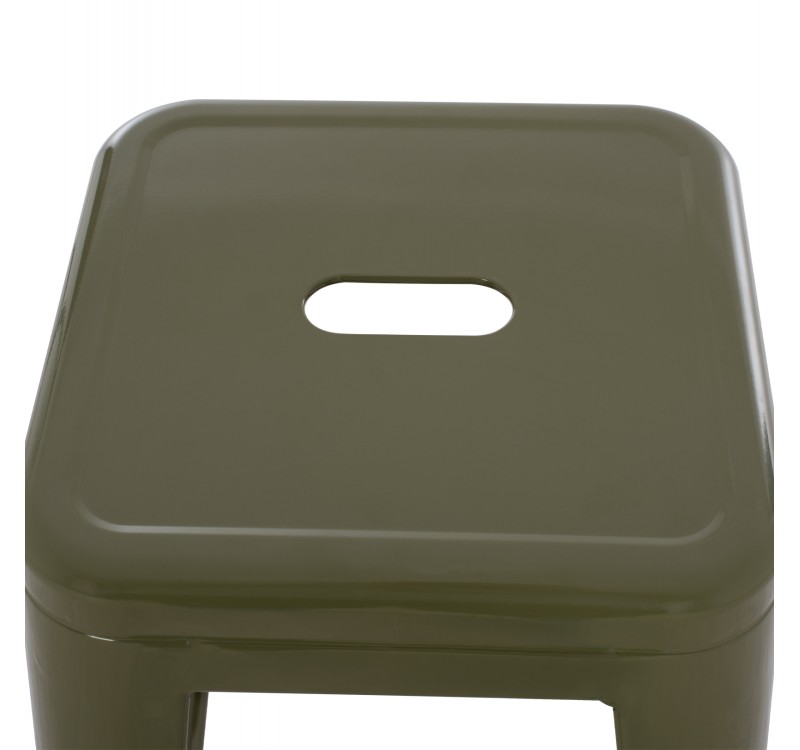 ΣΚΑΜΠΟ ΜΠΑΡ ΜΕΤΑΛΛΙΚΟ MELITA-PRO HM8642.43 ΣΕ DARK OLIVE 43x43x78Υεκ.