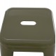 ΣΚΑΜΠΟ ΜΠΑΡ ΜΕΤΑΛΛΙΚΟ MELITA-PRO HM8642.43 ΣΕ DARK OLIVE 43x43x78Υεκ.