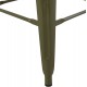 ΣΚΑΜΠΟ ΜΠΑΡ ΜΕΤΑΛΛΙΚΟ MELITA-PRO HM8642.43 ΣΕ DARK OLIVE 43x43x78Υεκ.