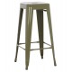 ΣΚΑΜΠΟ ΜΠΑΡ ΜΕΤΑΛΛΙΚΟ MELITA-PRO HM8642.43 ΣΕ DARK OLIVE 43x43x78Υεκ.