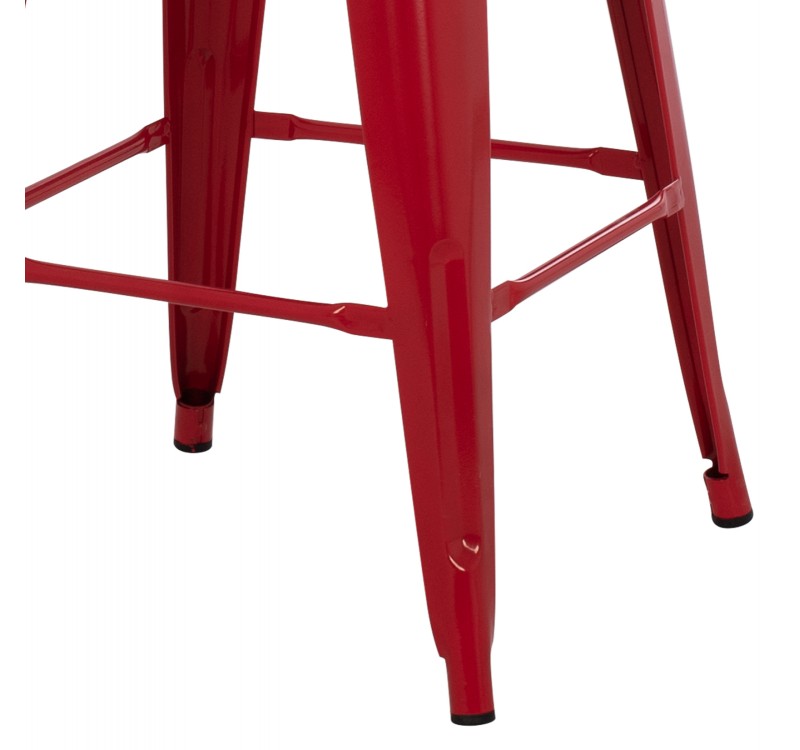 ΣΚΑΜΠΟ ΜΕΣΑΙΟΥ ΥΨΟΥΣ ΜΕΤΑΛΛΙΚΟ MELITA-PRO HM8573.44 ΚΟΚΚΙΝΟ 43x43x67Υεκ.