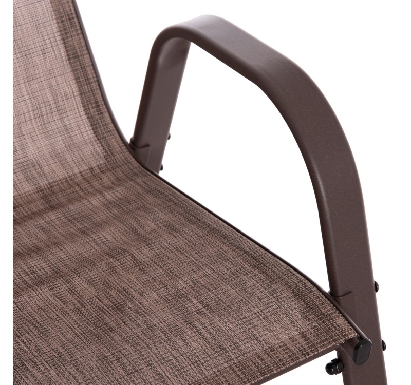 ΠΟΛΥΘΡΟΝΑ ΕΞ.ΧΩΡΟΥ LEON HM5000.42 ΜΕΤΑΛΛΙΚΗ ΚΑΦΕ K/D- ΣΕΤ 4 ΤΜΧ-55x70x91Υεκ.