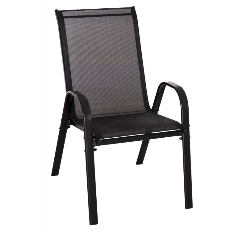 ΠΟΛΥΘΡΟΝΑ ΕΞ.ΧΩΡΟΥ LEON HM5000.43 ΜΕΤΑΛΛΙΚΗ ΜΑΥΡΗ K/D- ΣΕΤ 4 ΤΜΧ-55x70x91Υεκ.