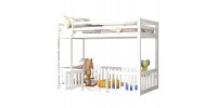 ΠΑΙΔΙΚΗ ΚΟΥΚΕΤΑ τ.MONTESSORI ΜΕ ΠΑΡΚΑΚΙ PLAYKID HM703.03 ΞΥΛΟ ΠΕΥΚΟΥ ΛΕΥΚΟ ΓΙΑ 190x90εκ