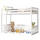 ΠΑΙΔΙΚΗ ΚΟΥΚΕΤΑ τ.MONTESSORI ΜΕ ΠΑΡΚΑΚΙ PLAYKID HM703.03 ΞΥΛΟ ΠΕΥΚΟΥ ΛΕΥΚΟ ΓΙΑ 190x90εκ