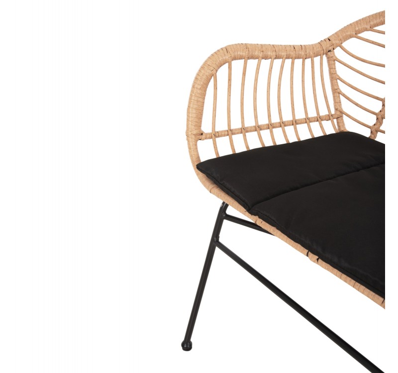 ΣΕΤ ΣΑΛΟΝΙ ΕΞΩΤΕΡΙΚΟΥ ΧΩΡΟΥ 4ΤΜΧ ALLEGRA HM21052 WICKER-ΜΕΤΑΛΛΟ