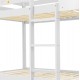 ΠΑΙΔΙΚΗ ΚΟΥΚΕΤΑ ΣΠΙΤΑΚΙ  τ.MONTESSORI HOOD HM705.03 ΞΥΛΟ ΠΕΥΚΟΥ ΣΕ ΛΕΥΚΟ-ΣΤΡΩΜΑΤΑ 190x90εκ