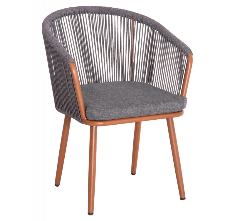 ΠΟΛΥΘΡΟΝΑ ΑΛΟΥΜΙΝΙΟΥ HARRIET HM5548.11 ΚΑΦΕ ΜΕ ΓΚΡΙ ΣΧΟΙΝΙ 60x62x80,5Υεκ