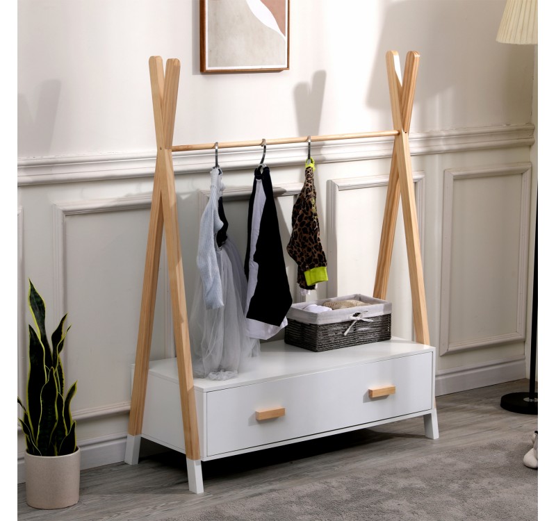 ΚΡΕΜΑΣΤΡΑ ΜΕ ΣΥΡΤΑΡΙΑ ΠΑΙΔΙΚH PASCHAL HM2491.03 ΜΕΛΑΜΙΝΗ-ΞΥΛΟ ΠΕΥΚΟΥ 80x40x130Υεκ