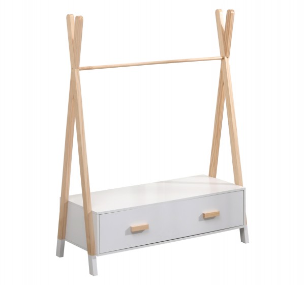 ΚΡΕΜΑΣΤΡΑ ΜΕ ΣΥΡΤΑΡΙΑ ΠΑΙΔΙΚH PASCHAL HM2491.03 ΜΕΛΑΜΙΝΗ-ΞΥΛΟ ΠΕΥΚΟΥ 80x40x130Υεκ