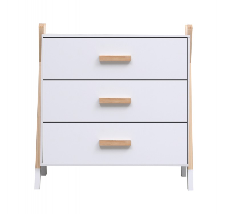 ΣΥΡΤΑΡΙΕΡΑ ΠΑΙΔΙΚH PASCHAL HM2493.03 ΜΕΛΑΜΙΝΗ-ΞΥΛΟ ΠΕΥΚΟΥ 76x40x80.5Υεκ