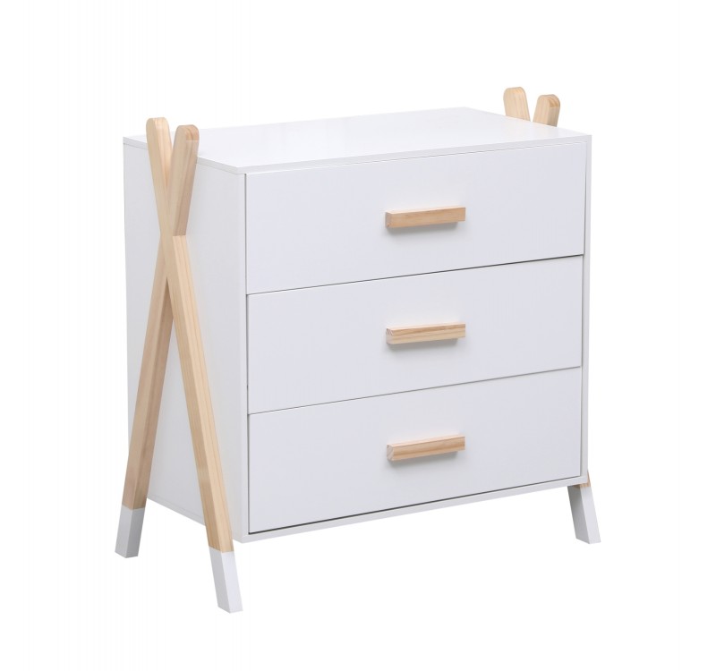 ΣΥΡΤΑΡΙΕΡΑ ΠΑΙΔΙΚH PASCHAL HM2493.03 ΜΕΛΑΜΙΝΗ-ΞΥΛΟ ΠΕΥΚΟΥ 76x40x80.5Υεκ