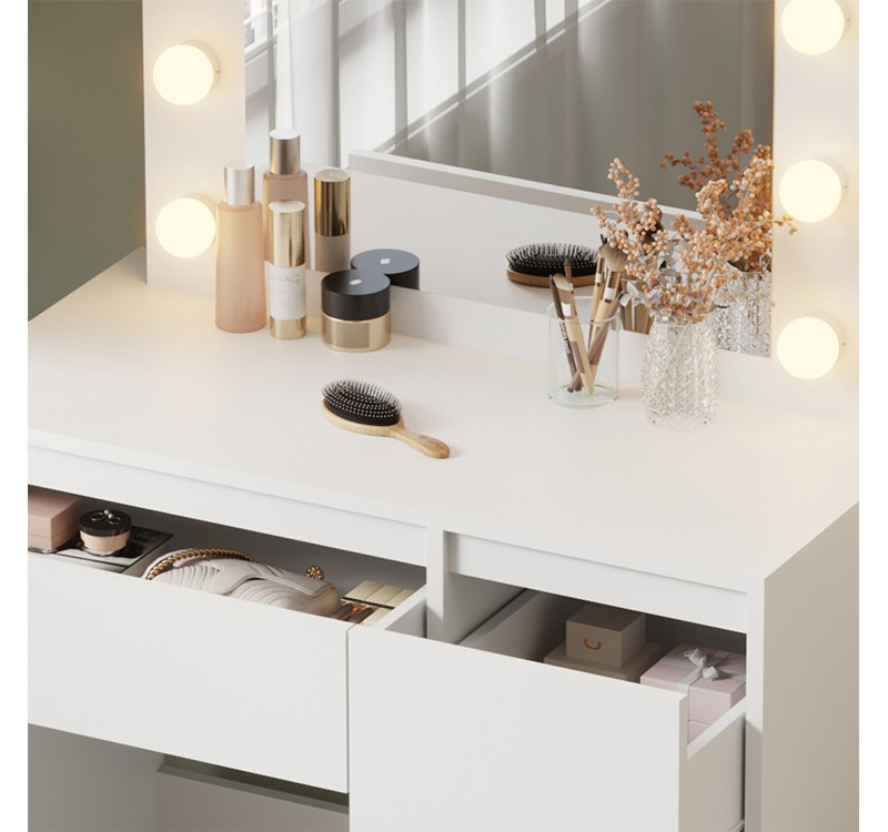 ΤΟΥΑΛΕΤΑ ΜΕ ΦΩΤΙΣΜΟ LED & ΣΥΡΤΑΡΙΑ KEITLIN HM2499.03 ΜΕΛΑΜΙΝΗ ΣΕ ΛΕΥΚΟ 80x40x140Υεκ.